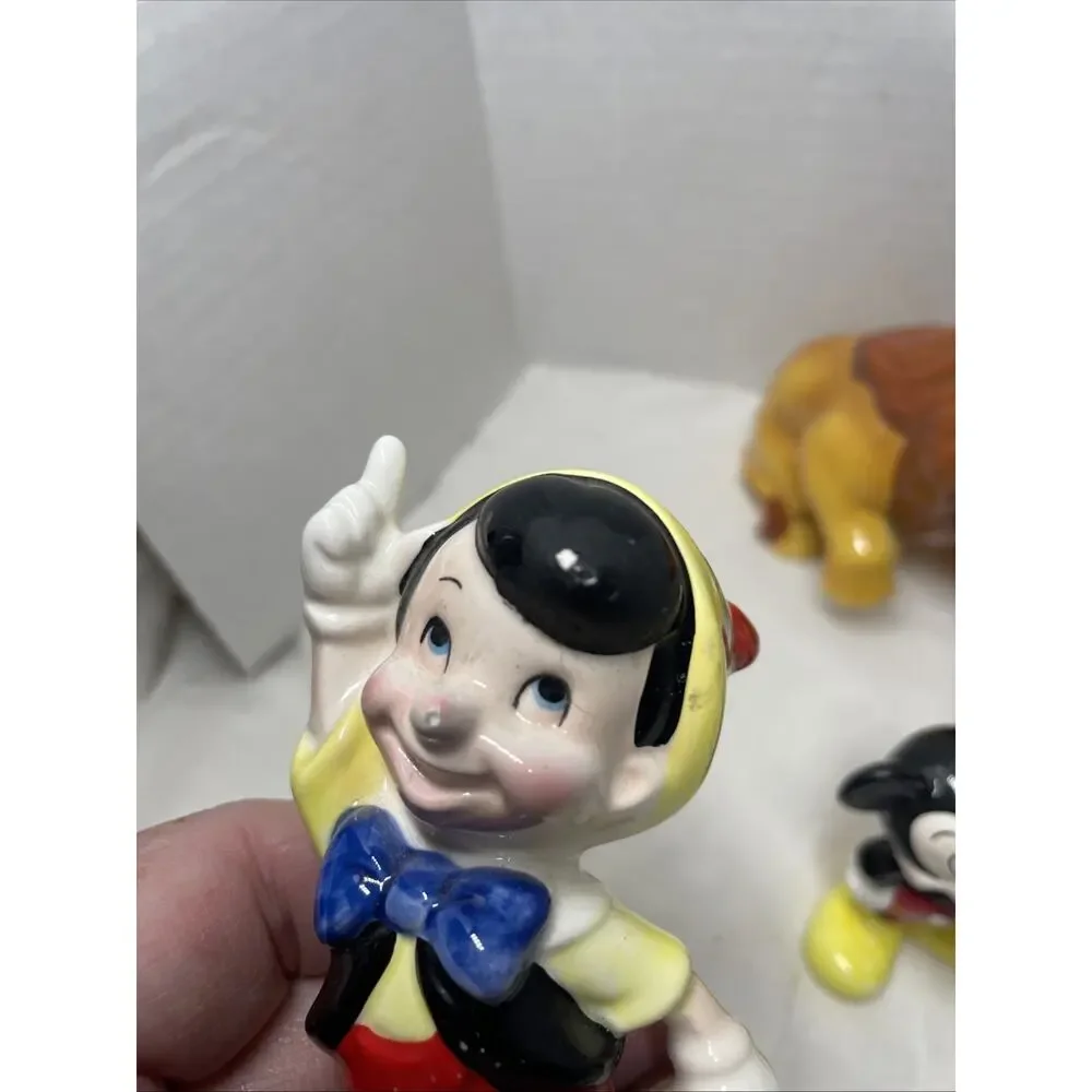 Vintage Disney Japan/Taiwan Porcelain Figurines Lot of 10 AS IS Great condition!